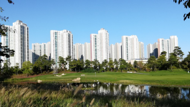 The fifth hole at the Jack Nicklaus Golf Club Korea